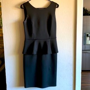 Peplum black dress